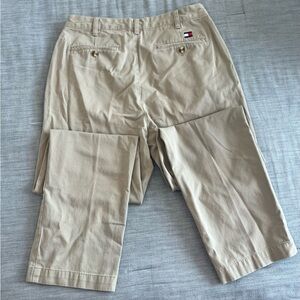 Vintage Tommy Hilfiger Men’s Pants 32x32 Khaki Cotton Straight Leg Logo Casual